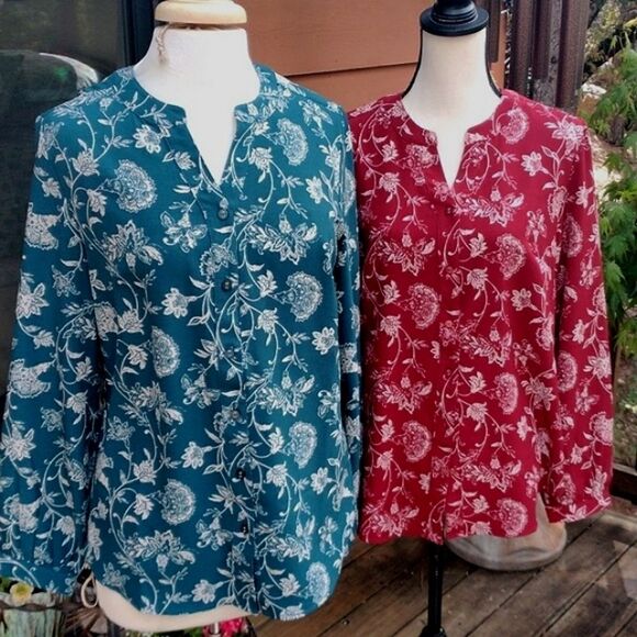 Denim&Co Tops - Denim and Company Bundle of Two Blouses